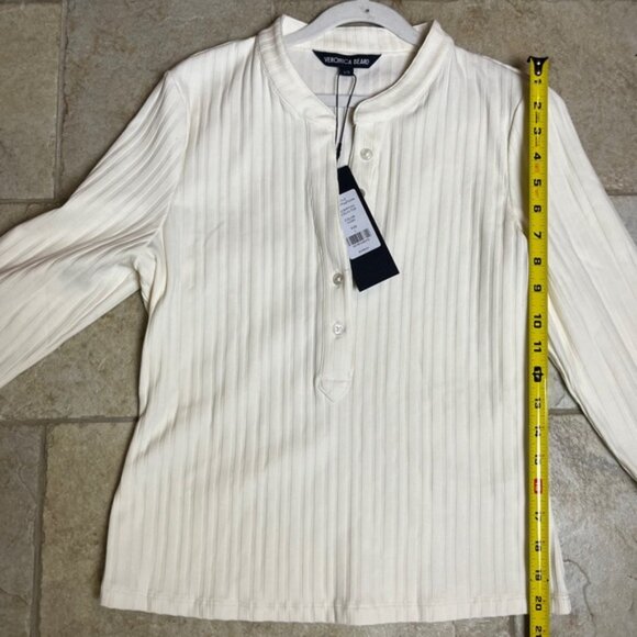 Veronica Beard Ivory Button-Down Shirt - Picture 12 of 13